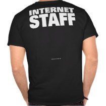 Internet Staff (Black) t-shirts