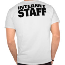 Internet Staff (White) t-shirts